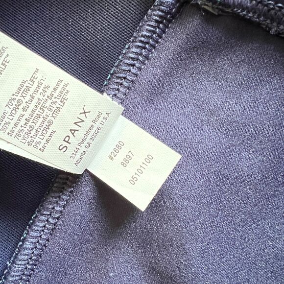 NWT Spanx Flirty Skirted Swim Bottom Size 8 Navy Splash Polka Dot Print 2680 - Picture 12 of 12